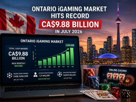 Ontario iGaming Market Hits Record CA$9.88 Billion in July 2026